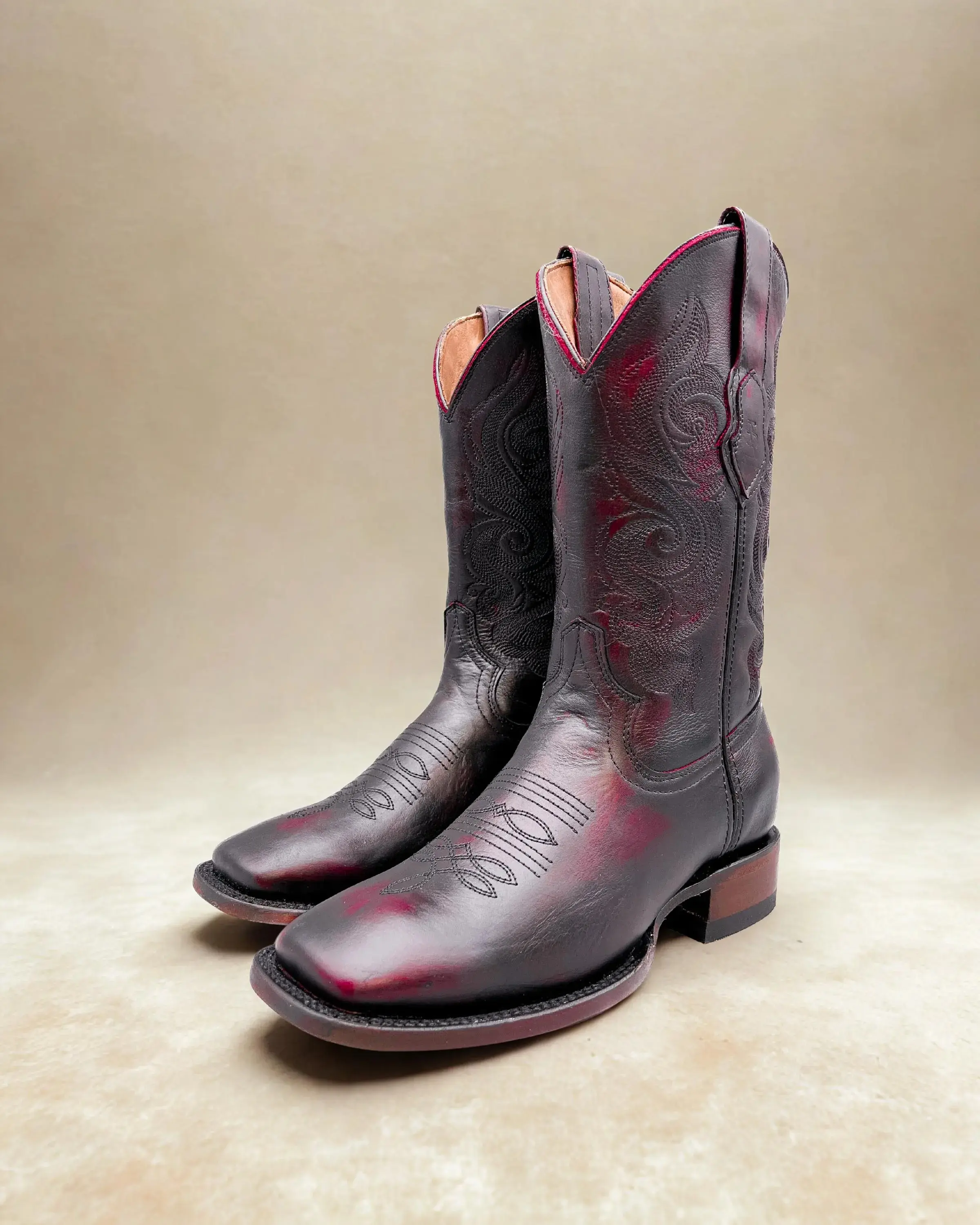 Burgundy and Black Western Boots DDB0486 Shyloh Burgundy Western Boot by Durango – Rushing Boots main image 2