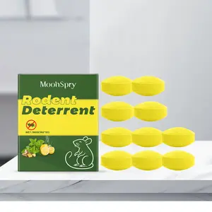 Natural Plant-Based Rodent Repellent Balls, Safe Indoor and Outdoor Use, 10 Pcs Practical Mouse Deterrent for Home