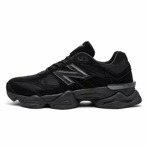 New Balance 9060 Triple Black Women and Men Size Sneakers