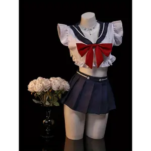 ChromaChic LEE Sailor Cosplay Set Maid Uniform Design Nightclub Bow Detail For Intimate Moments Gift