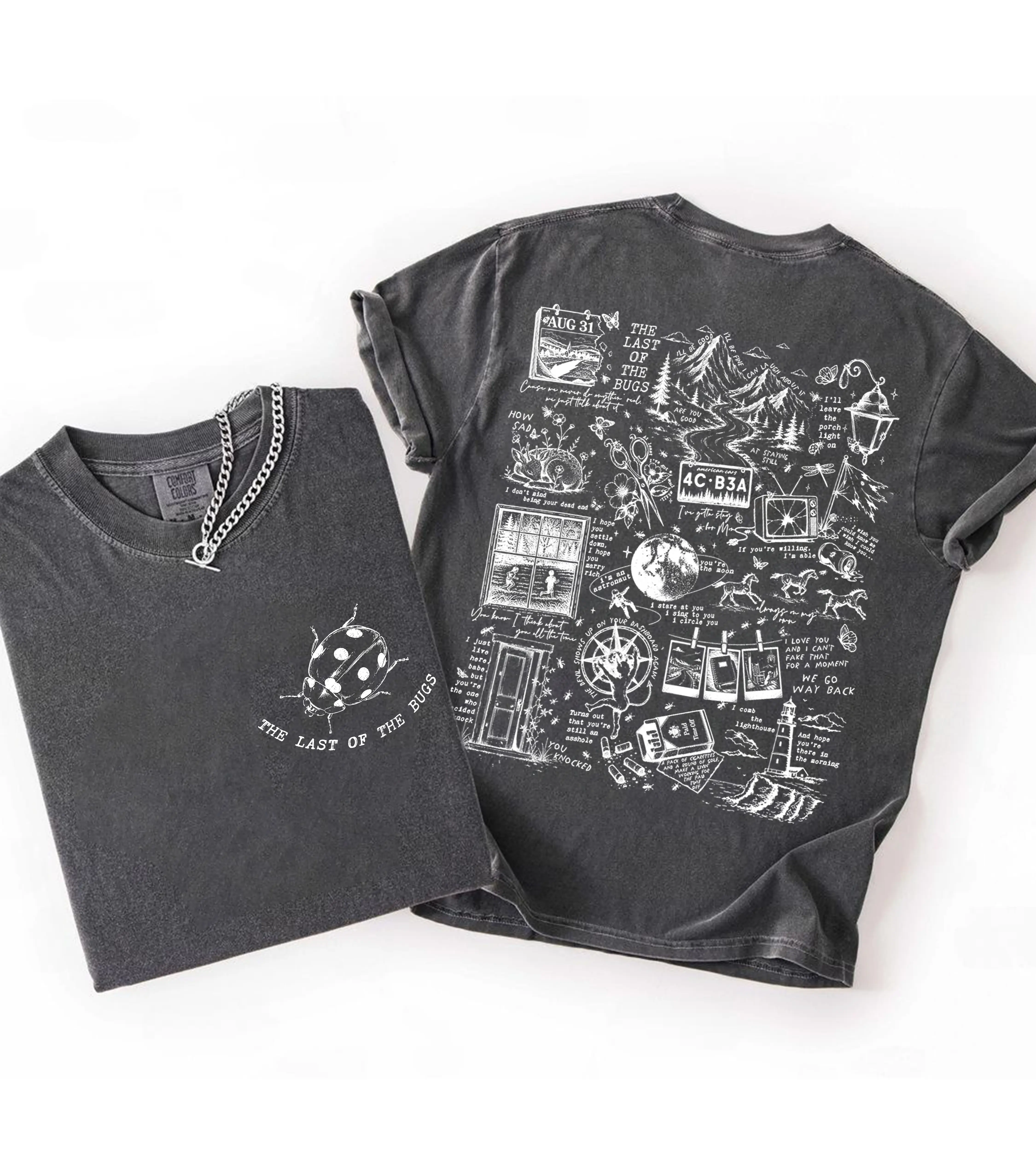The Great Divide Inspired Comfort Colors Tee,  2-Sided  Indie Folk Vintage Graphic Shirt, Concert Outfit