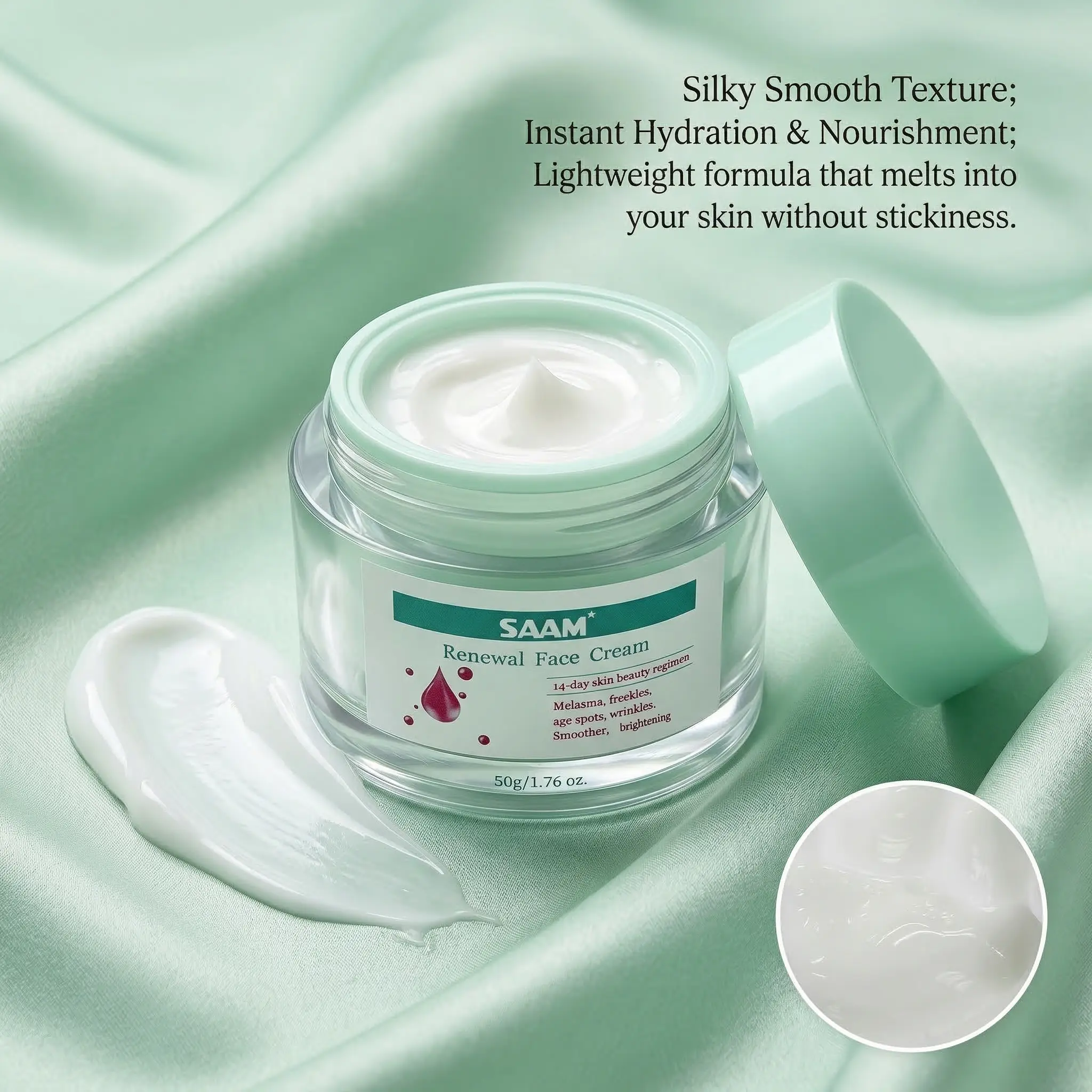 Deep Moisturizing Face Cream to Hydrate and Nourish, Daily Moisturizer with Oil Control & Dark Spot Correction for All Skin Types, 50g, Moisturizers, Deep Moisturizing Nourishing, Smoothing, Face Cream Daily, Anti Wrinkle, 24 Months, Contains Neither, Hyd