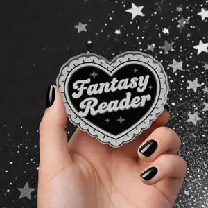 Fantasy Reader Phone Holder and Magnetic Kindle Grip – Acrylic (2.5”)