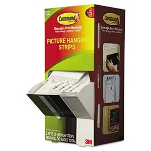 Command Picture Hanging Strips, Damage-Free Hanging Solution for Flat Surfaces, Holds Up to 3 lbs, Features Interlocking Fastener for Hanging Pictures