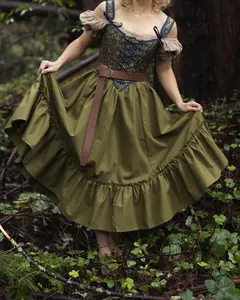 Olive Green Linen Midi Skirt Olive Green Linen Midi Skirt