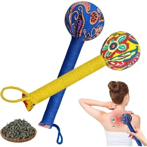 Wormwood Massage Hammer - Lymphatic Drainage, Pain & Stress Relief for Neck, Shoulder, Thigh, Leg & Back - Sore Muscle Relief