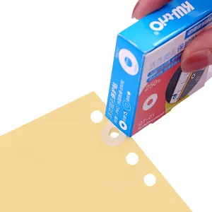 Perforation Reinforcement Stickers, Loose Leaf Book Repair Stickers, Self-Adhesive Ring Labels, 250 Pieces for Punched Holes, Sticker Pack