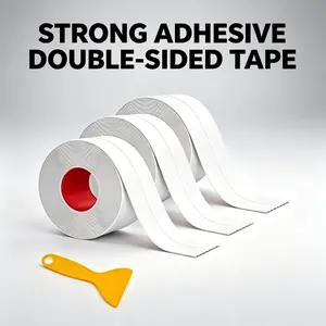 3PCS PVC Caulk Strip, Waterproof & Oil-Proof Self-Adhesive Sealing Tape, 90° Foldable Mildew Resistant Sealant Strip for Kitchen Sink, Bathroom Tub, Stove, Toilet & Countertop Gaps