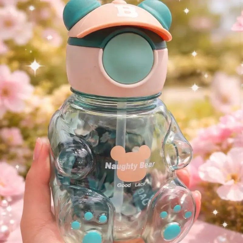 Naughty Bear Good Luck B Water Bottle with Adorable Design and Practical Features