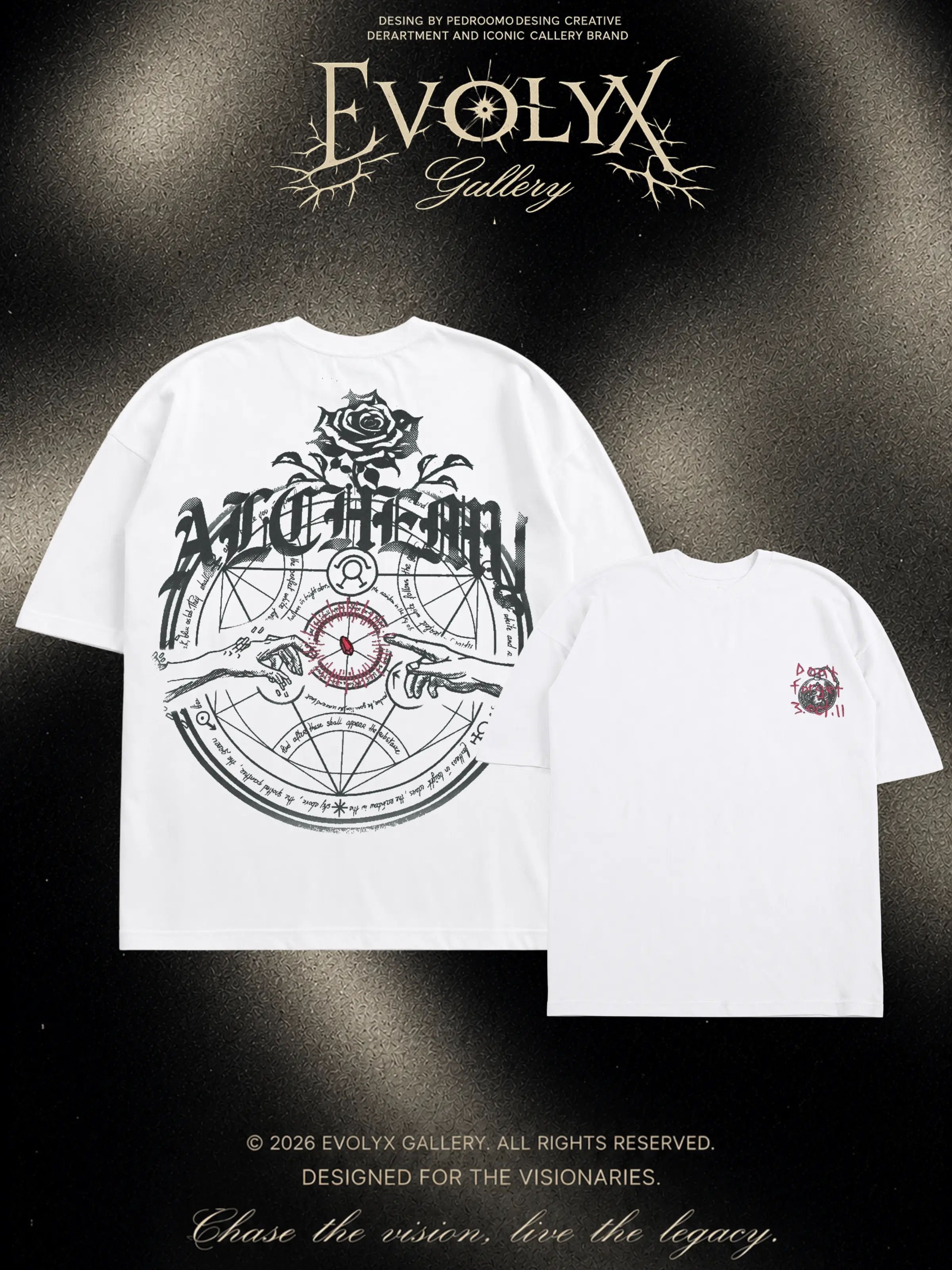 Transmutation Circle Fullmetal Alchemist Anime Manga 100% Cotton Tee T-Shirt - Size S to 5XL - Unisex Vintage Streetwear Oversized Crewneck T-Shirt - Gift for Anime Fans