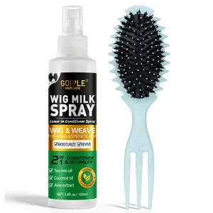 Goiple Wig Milk Spray 2 in 1 Moisturizing Leave-In Conditioner Spray for Synthetic Hair & Detangler for All Hair Types Shampoo Blen