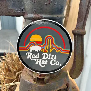 Red Dirt Hat Co. Neon Buffalo Sticker