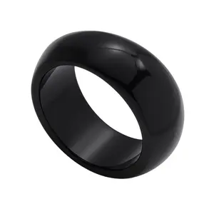 Black Resin Chunky Irregular Bangle Bracelet