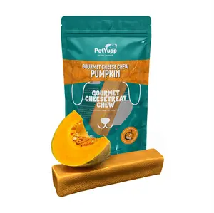 PetYupp Yak Cheese Dog Chew, Pumpkin Flavor, Large, 1 Count