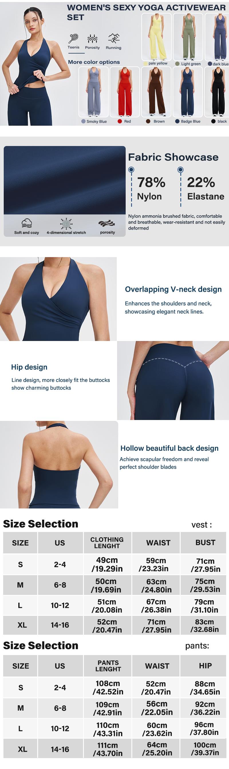 Two-Piece Women's Workout Set: Wrap Halter Tank Top with High-Waisted Flared Leggings - Yoga & Pilates Outfit womens pants suit SpringStatements Two-Piece Women's Workout Set: Wrap Halter Tank Top with High-Waisted Flared Leggings - Yoga & Pilates Outfit womens pants suit SpringStatements