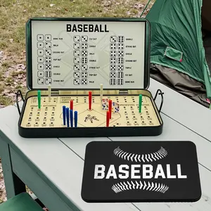 kids outdoor play Softball, Baseball, And Soccer Travel Games, Finger Joint Dice Games, Tabletop Games, Portable Wooden Board Game Sets Suitable for Fun Family Game Night Gatherings And Parties.