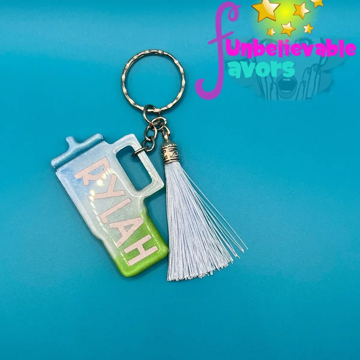 Funbelievable Favors Personalized with Name Stanley Resin Keychain