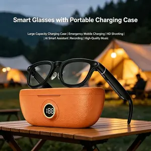 Smart Glasses with Ai Wake-Up and Photo Function, HD Camera, 1080P Video Recording, Bluetooth-compatible Compatible, Language Translation, Rechargeable Battery