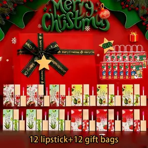 Christmas Lip Gloss Gift Box, Surprise Gift Box, Peach Lip Gloss, Hydrating Color-Changing Lip Tint, Mirror Lip Gloss, Lip Gloss and Lip Tint