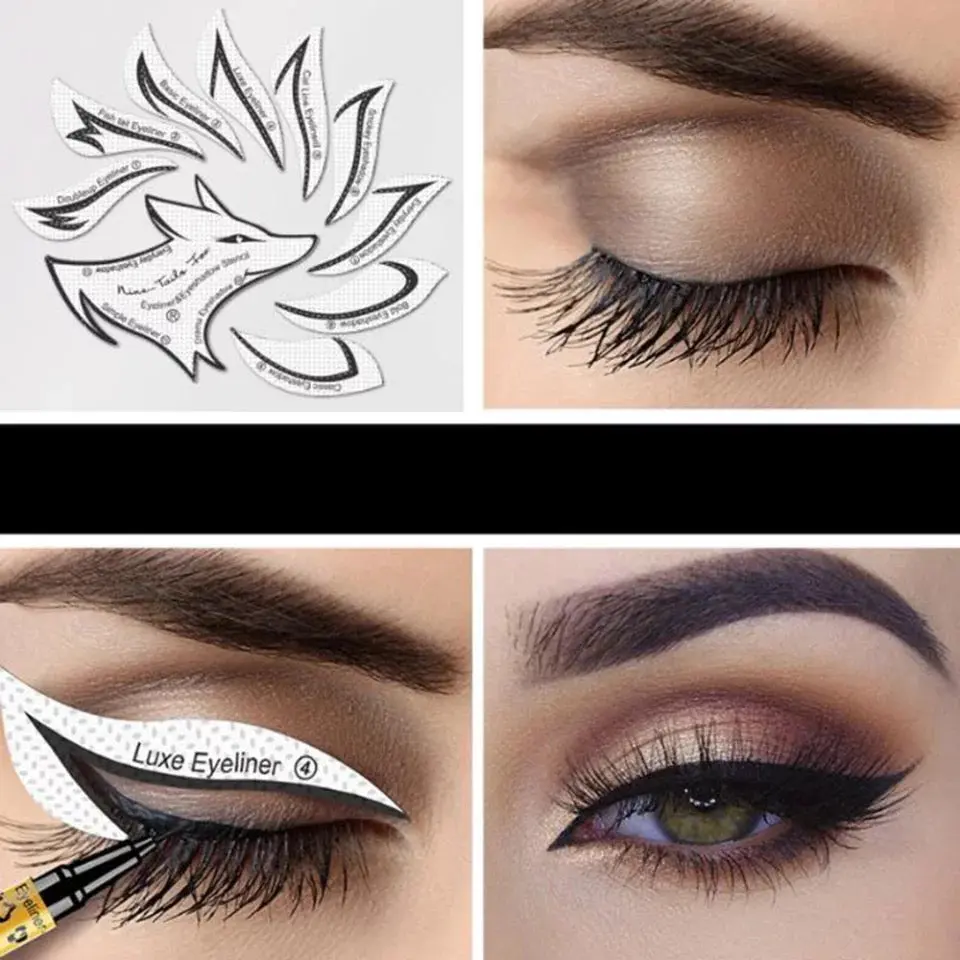 Eyeliner & Eyeshadow Stencil Stickers Eyeliner & Eyeshadow Stencil Stickers