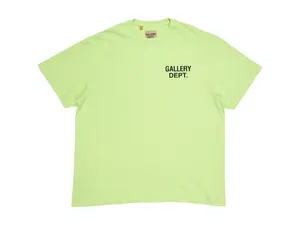 Gallery Dept. Men's Souvenir T-shirt Lime Green, from StockX
