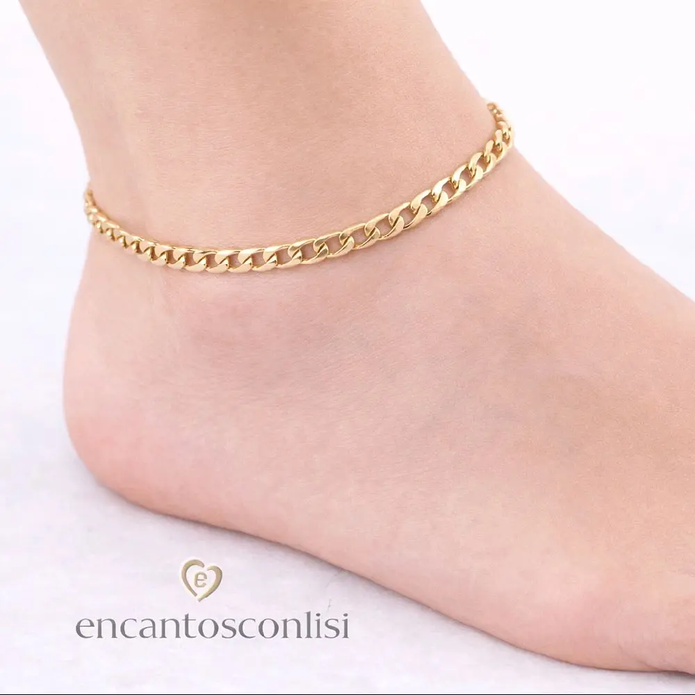 Tobilleras . Gold-Plated