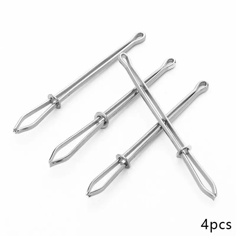 4pcs Easy Pull Drawstring Threader For Elastics Sewing Accessories, Elastic Cord Threader Clip, Self-locking ​tweezer