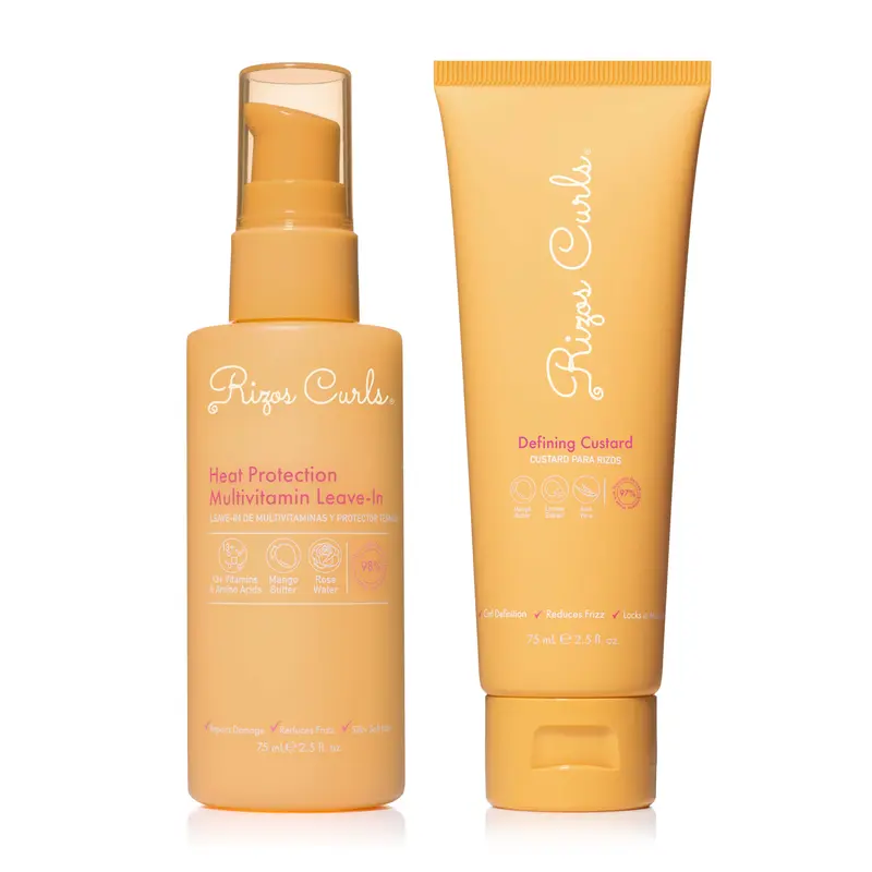 Travel Juicy Styling Duo: Heat Protection Leave-In + Defining Custard