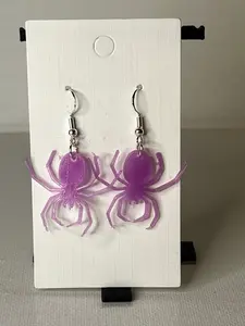 Spider 3D Printed Earrings