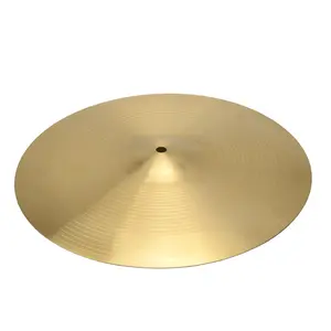 Professional 18" 0.8mm Copper Alloy Ride Cymbal for Drum Set Golden High-Quality Sound & Durability Ideal for Rock Pop Jazz Drummers