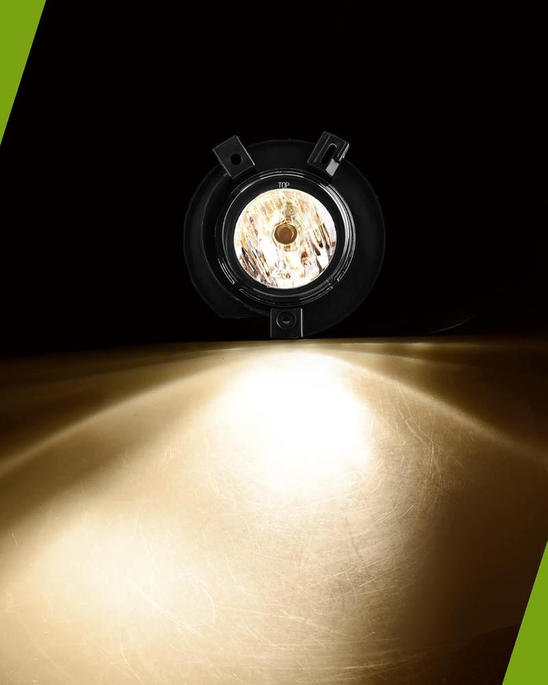 YITAMOTOR Fog Lights Compatible with 2002-2005 Ford Explorer 02-05 Fog Light Replacement,with 12V 42W H10 Bulbs,OE Style Real Glass Clear Lens