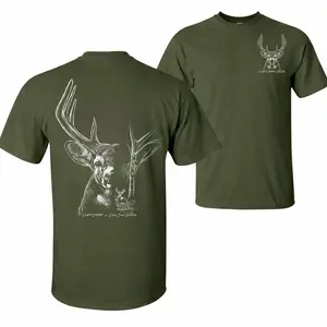180g【100%cotton】 Trend 2026 |   Deer Hunting Graphic T-Shirt |   Buck Antler Hunter Tee Men |   Wildlife Outdoor Apparel |   Gift for Hunter Dad Boyfriend |   Deer Season Camp Trip Gift Idea |   Casual Hunting Streetwear Shirt |   Nature Adventure L