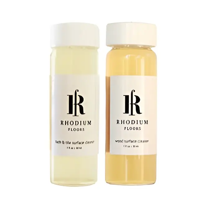 Rhodium Floors Natural Surface Cleaner Refill Kit – Wood & Bath & Tile Edition Household Cleaning Eucalyptus Spray