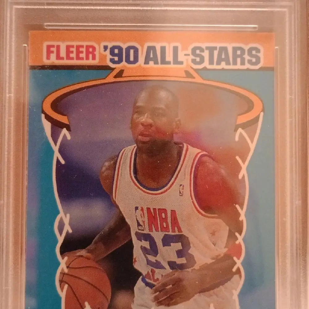 1990 Fleer All Stars Michael Jordan scored 9  No 5/12