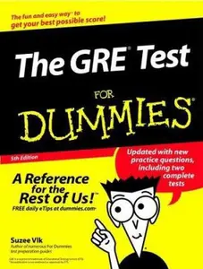 USED-The GRE Test For Dummies (GRE CAT FOR DUMMIES) by Suzee Vlk (Paperback)