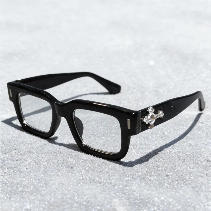 Unisex Rhinestone Cat-Eye Criss Cross Grad Party Sunglasses, Y2K Festival Party Style, PC Material, All-Seasons Wear, Decorative Design for Travel & Beach Parties, Party Accessory
