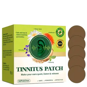 Natural Tinnitus Relief Patches – Herbal Ear Support with Snow Lotus, Ginseng & Safflower – Helps Soothe Ringing, Buzzing & Ear Discomfort – Easy-Apply Transdermal Patches for Peaceful Sleep – 50 Patches
