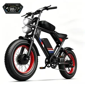 All-Terrain 3500WPeakMotor Electric Bike – 32MPH Range100-200Miles, 48V Removable Battery, Dual Suspension & Fat Tires for Off-Road & City Adventures, Turn Signals & Brake Light for Safety, Perfect for Mountain Trails and All-Terrain Use ebikes g