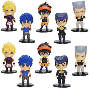 New 5Pcs Q Version JOJO's Bizarre Adventure Nendoroid Polnareff Jojo Hand Toy Doll Model Boy Birthday Gift