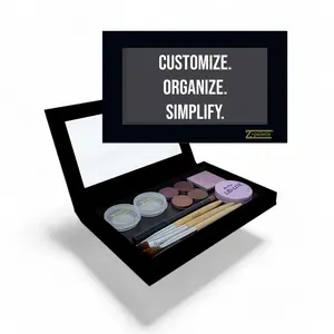 Z Palette Large Deep Magnetic Makeup Palette, Empty Universal Customizable Magnetic Makeup Storage for Eyeshadows, Powders with Clear Window