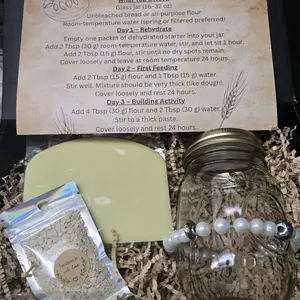 Dehydrated Sourdough Starter kit – Active Live Culture – Beginner Friendly