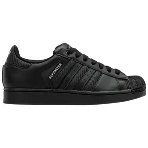 adidas Superstar II Black Mesh Stripes Men's Fashion Shoes New