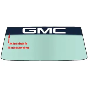Fits A GMC Vehicle Custom Windshield Banner Graphic Die Cut Decal - Vinyl Application Tool Included