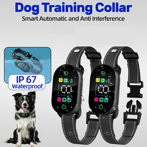 Smart Bark Collar,Rechargeable Anti Barking Dog Training Collar Intelligent Automatic Adjustable With 4 Safe Training Modes and 8 sensitivity Beep IP67 Waterproof Type-C For Large to Small Dog Motion Detection Technology Rainy Days