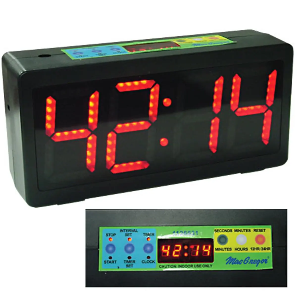 212 MAIN Digital Rechargeable Up-Down Mode Clock – Sports & Outdoor Accessory for Coaches & Referees, Ideal for Timed Drills