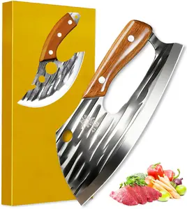 【Buy 1 Get One 1】 Kitchen Knife 8-inch Meat Cutting Knife Set, for cutting meat, deboning, trimming chicken breasts, slicing, hand-forged butcher's labor-saving wrist-protecting meat knife | Lightweight meat cutting tool | Professional kitchen , BBQ knife