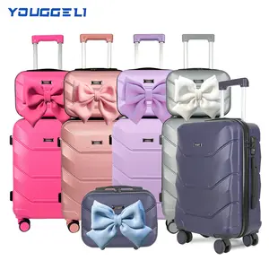 new 2026 multifunctional two-piece suitcase, YOUGGELl suitcasea must-have for going out, carry-on suitcase 20 inch+ 13inch /360° universal wheels, cup holder suitcase, chargingport suitcase unisex /business trip / travel /school must-have #outdoorfun