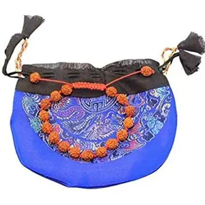 an individually knotted  Sustainable Rudraksha Wrist mala Bracelet