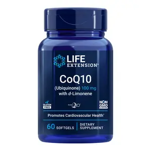 Life Extension CoQ10 Ubiquinone with d-Limonene 100 MG, 60 Softgels