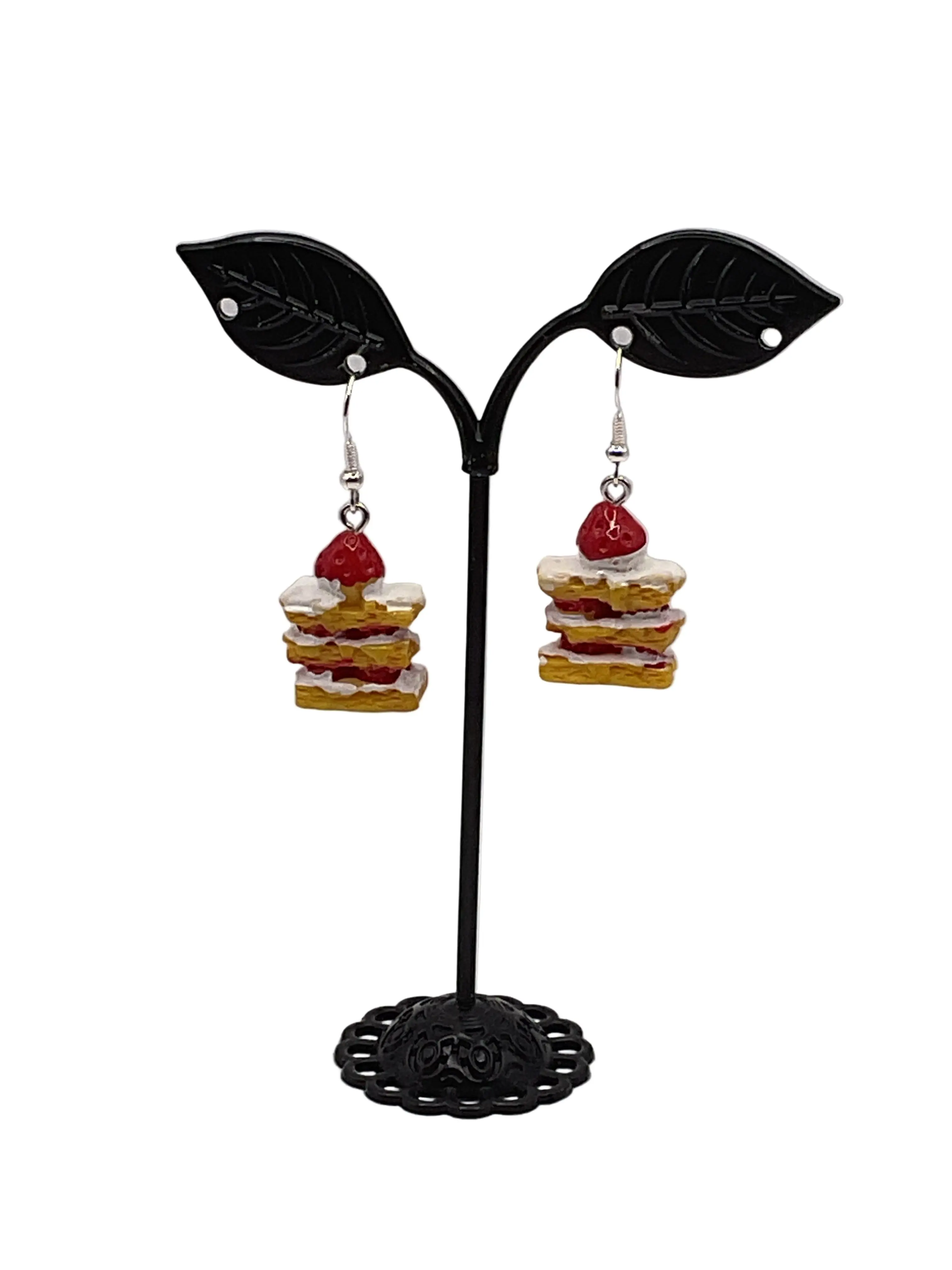 Strawberry shortcake earrings